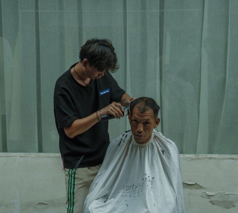 Un barbershop où l'on ne se presse pas